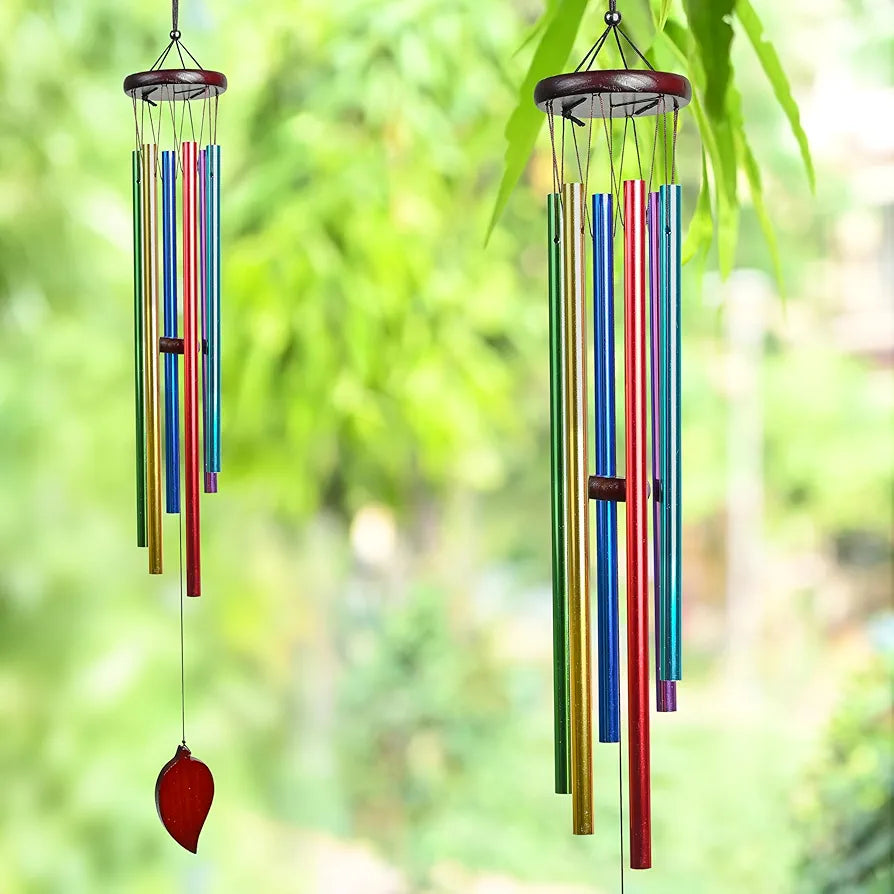 Wind Chimes for Bedroom and Hall Multicolor 6-Pipe Wind Chime -016
